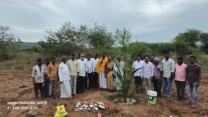 Inaugural of oil palm plantation has been successfully executed today in M S Palem village Bellamkonda Mandal, Palnadu District, Andhra Pradesh.
