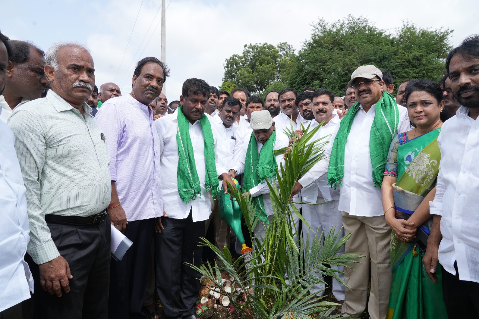 Hon'ble Agriculture Minister Leads Oil Palm Awareness Drive in Devuni Erravally
